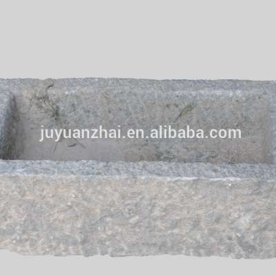 wholesale old long natural stone garden fountain trough